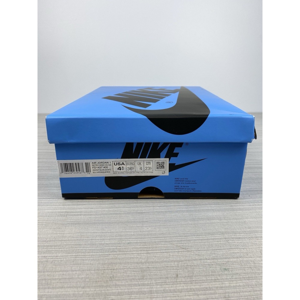 Size 4.5 (GS) - Jordan 1 High Retro OG UNC Toe FD1437 400 EXCELLENT CONDITION - Picture 10 of 10